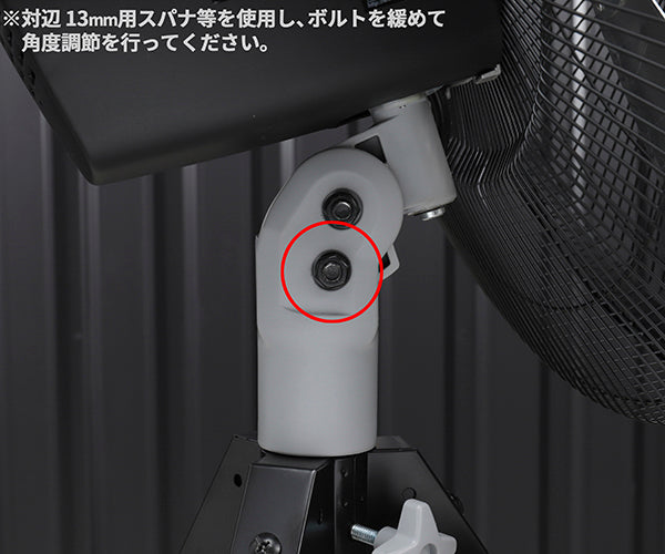 TRUSCO 全閉式工場扇 ルフトハーフェンスタンドタイプ 高耐久アルミハネ ブラック TFLHA-45S-BK トラスコ