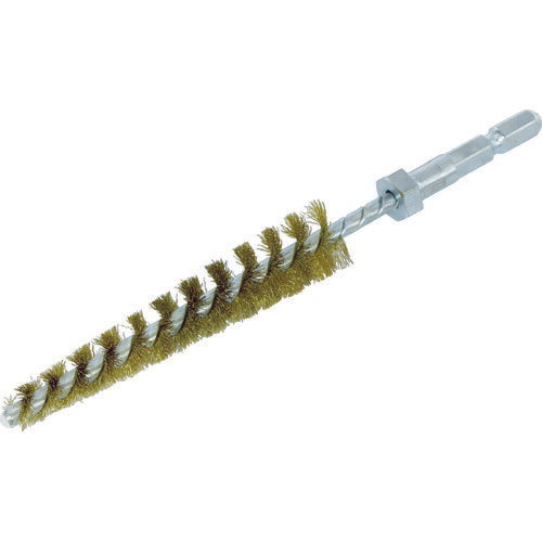 TRUSCO 六角軸テーパーネジリブラシ 真鍮線 0.15Φ 8Φ~16Φ穴用 6TNB816S トラスコ