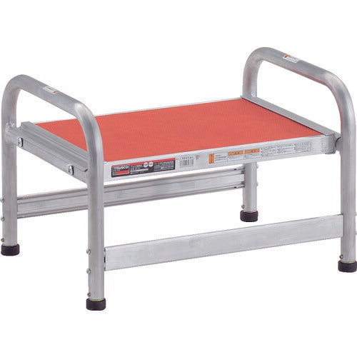 TRUSCO 作業用踏台 アルミ製 アジャスター付 高サ0.23m 1段 AFA1 トラスコ