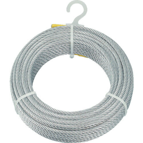 TRUSCO メッキ付ワイヤロープ Φ4mmX100m CWM4S100 トラスコ
