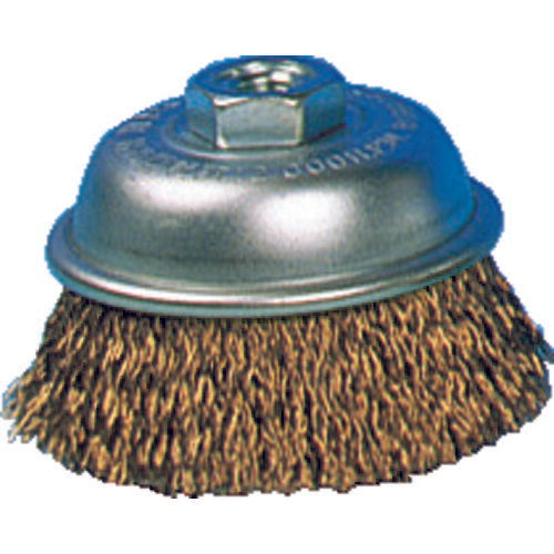 TRUSCO 電動工具用カップブラシ Φ75 真鍮メッキ 線径0.27 GCB75 トラスコ
