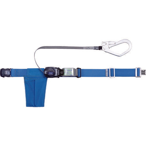 TRUSCO 巻取式 胴ベルト型墜落制止用器具 幅50mmX長サ1200mm ブルー GROT593AB トラスコ