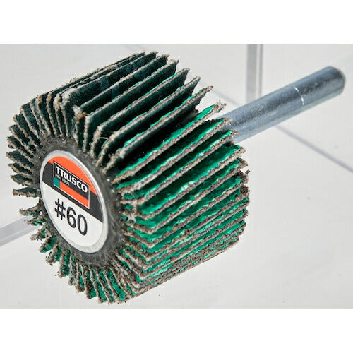 TRUSCO 超研削フラップホイール 外径50X幅25X軸径6 #Z40 5個