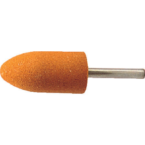 TRUSCO 軸付砥石WA 砲弾型 Φ25X幅50X軸6 #60 5本入 MO744P トラスコ