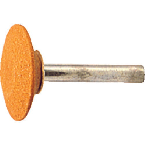 TRUSCO 軸付砥石WA ソロバン型 Φ32X幅8X軸6 #60 5本入 MO770P トラスコ