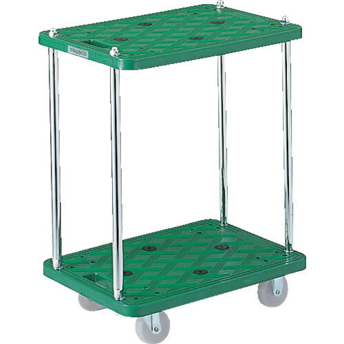 TRUSCO 樹脂製台車 ルートバン2段式 500X370 MP502 トラスコ