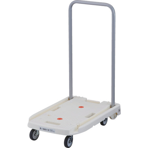 TRUSCO 樹脂台車 コマワリ君 省音G車輪 600X390 ホワイト MP6039N2W トラスコ