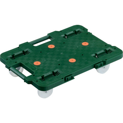 TRUSCO 連結式ルートバン 515X385 ナイロン車輪 緑 MPB500NGN トラスコ