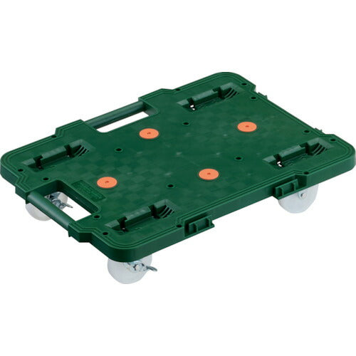 TRUSCO 連結式ルートバン 615X415 ナイロン車輪 ストッパー付 緑 MPB600NSGN トラスコ