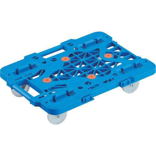 TRUSCO 連結式ルートバン メッシュタイプ 515X385 ナイロン車輪 青 MPK500NB トラスコ