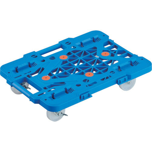 TRUSCO 連結式ルートバン メッシュタイプ 515X385 ナイロン車輪 自在側ストッパー付 青 MPK500NSB トラスコ