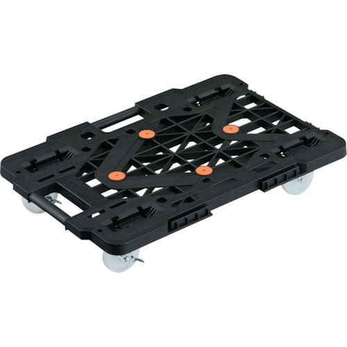 TRUSCO 連結式ルートバン メッシュタイプ 615X415 ナイロン車輪 自在側ストッパー付 黒 MPK600NSBK トラスコ