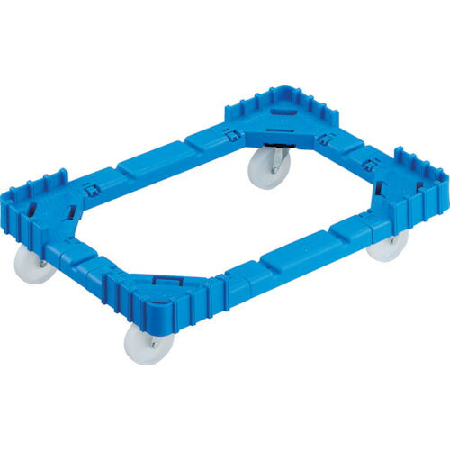 TRUSCO OCドーリー 50Lオリコン用 ナイロン車輪 4輪自在 ブルー OCD50ANB トラスコ