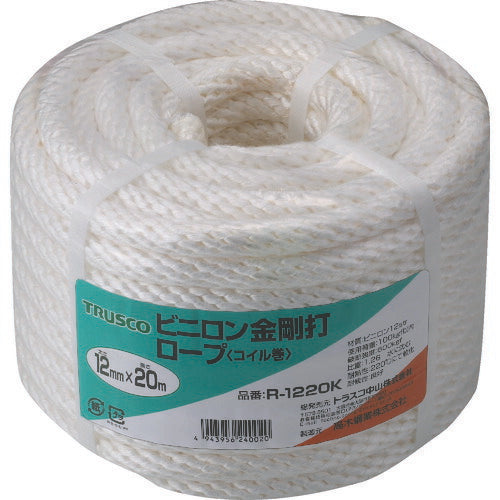 TRUSCO ビニロンロープ 金剛打 線径12mmX長サ20m R1220K トラスコ
