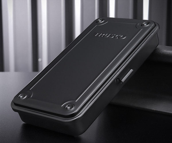 TRUSCO トランク型工具箱 203X109X35 ツヤ消シブラック T19MBK トラスコ