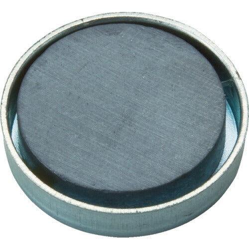 TRUSCO キャップ付フェライト磁石 丸形 外径23.5mmX厚ミ5mm10個入 TFC24R10P トラスコ