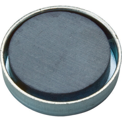 TRUSCO キャップ付フェライト磁石 丸形 外径23.5mmX厚ミ5mm 1個入 TFC24R1P トラスコ