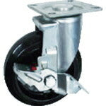 TRUSCO 省音ハイテナー用 自在ストッパー付キャスター φ150ゴム車 THTXJ150S トラスコ