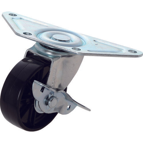 TRUSCO コ-ナ-キャスタ-ナイロン 自在S付 65Φ TNCCB65 トラスコ