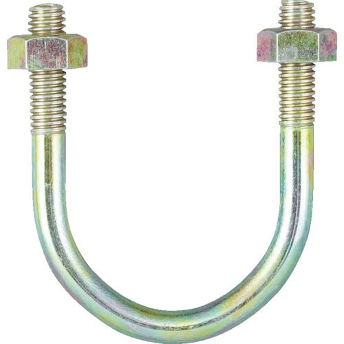 TRUSCO PC管用Uボルト クロメート 呼ビ径80A ネジ径W3/8 TPCUBT80A トラスコ