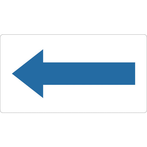 TRUSCO 配管用ステッカー 方向表示 青 中 5枚入 TPSH2.5PBM トラスコ