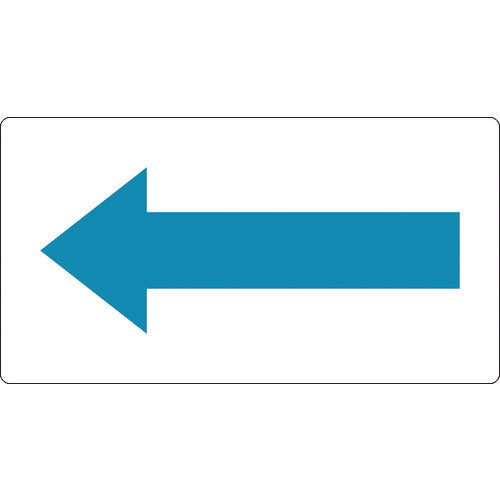 TRUSCO 配管用ステッカー 方向表示 水色 大 5枚入 TPSH5BL トラスコ