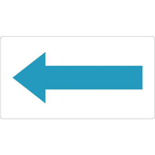 TRUSCO 配管用ステッカー 方向表示 水色 小 5枚入 TPSH5BS トラスコ