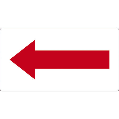 TRUSCO 配管用ステッカー 方向表示 赤 大 5枚入 TPSH7.5RL トラスコ