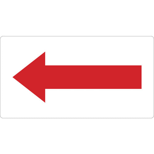 TRUSCO 配管用ステッカー 方向表示 赤 小 5枚入 TPSH7.5RS トラスコ