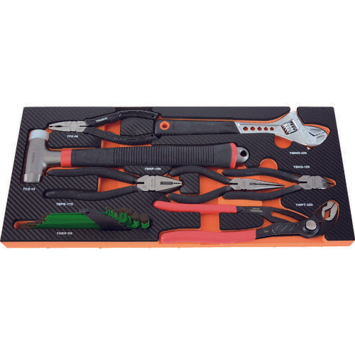 TRUSCO(トラスコ) EVAフォーム 黒×オレンジ 3段式キャビネット用 TIT62SBKF1 3段式工具箱用 車用品・バイク用品 TRUSCO(トラスコ) EVAフォーム 黒*