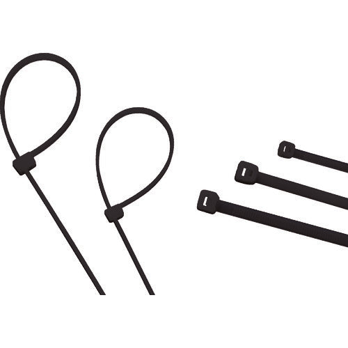 TRUSCO ケーブルタイ 幅4.8mmX300mm 最大結束Φ80 耐候性 100本入 TRCVJ300W トラスコ