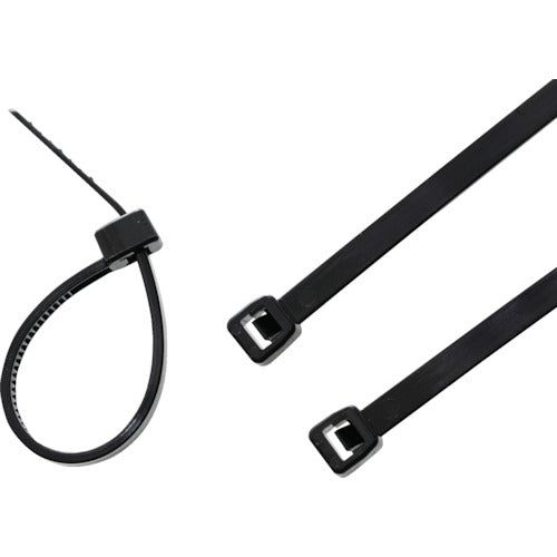 TRUSCO ケーブルタイ 幅3.5mmX80mm 最大結束Φ15 耐候性 100本入 TRCVJH80W トラスコ