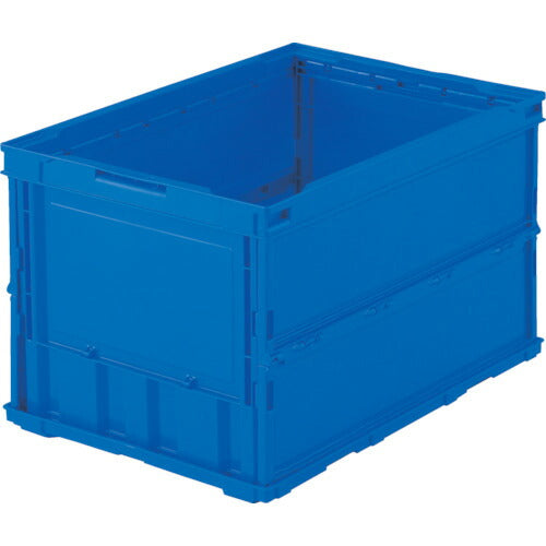 TRUSCO 薄型折リタタミコンテナ 50L ダークブルー TRO50B DB トラスコ
