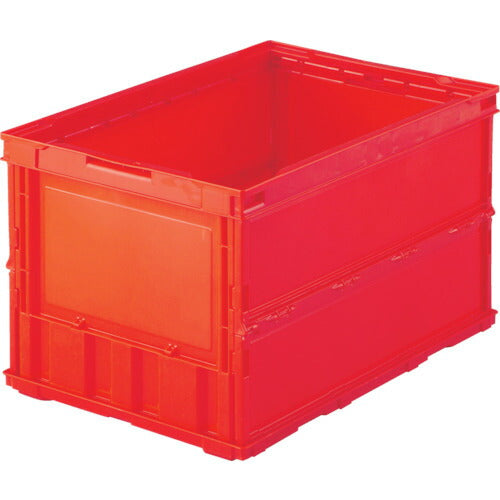 TRUSCO 薄型折リタタミコンテナ 50L 赤 TRO50B R トラスコ