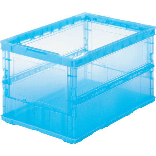 TRUSCO 薄型折リタタミコンテナスケルコン 50L 青 TSKO50B B トラスコ