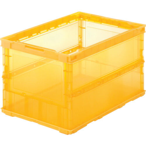 TRUSCO 薄型折リタタミコンテナスケルコン 50L オレンジ TSKO50B OR トラスコ