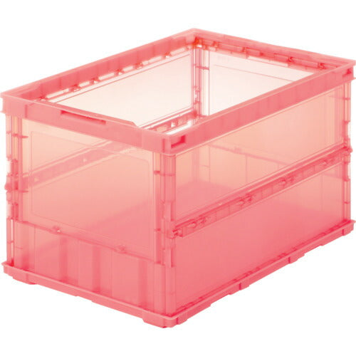 TRUSCO 薄型折リタタミコンテナスケルコン 50L 赤 TSKO50B R トラスコ