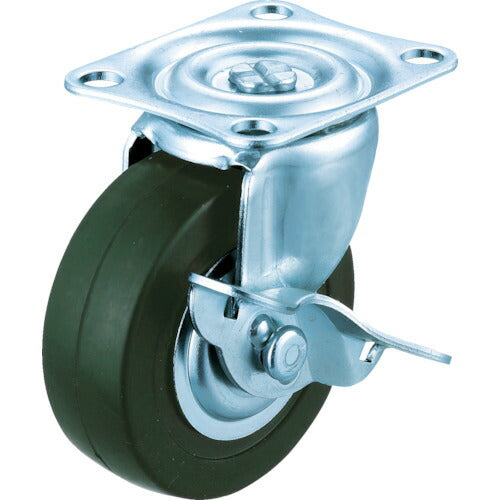 TRUSCO TYGシリーズ 自在SP付 ゴム車 65mm TYGB65 トラスコ