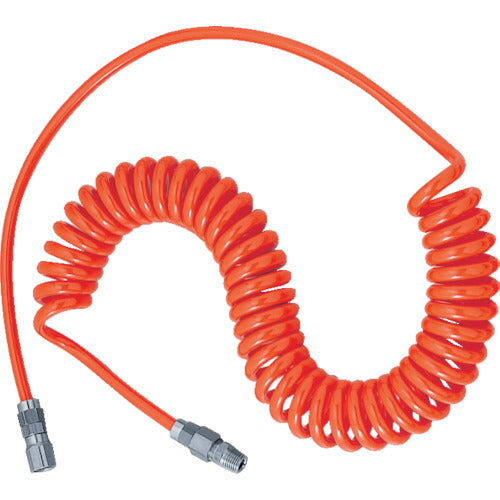 TRUSCO ウレタンコイルホース 5.6m オレンジ UCH7 トラスコ
