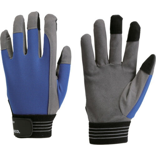TRUSCO グリッピング人工皮革手袋 X-TGRIP フィンガータイプ L XTGRIPFL トラスコ