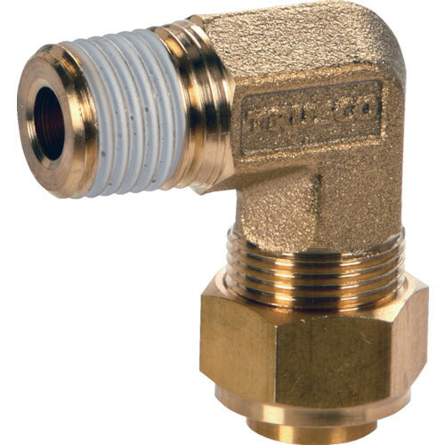 TRUSCO クイックシール継手エルボ 適用チューブ外径3/8 TS-138-02L