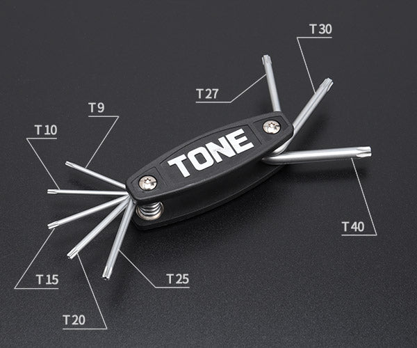 TONE ヘックスローブナイフレンチ(いじり防止タイプ) (TX800H)(4953488430332) トネ