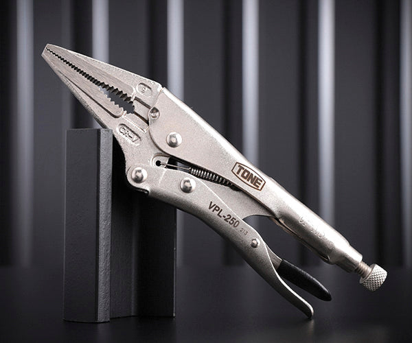 TONE グリッププライヤ ロングノーズ220mm (VPL-250)(4953488314151) トネ