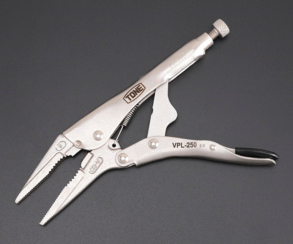 TONE グリッププライヤ ロングノーズ220mm (VPL-250)(4953488314151) トネ