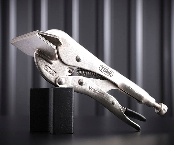 TONE グリッププライヤ 鈑金用194mm (VPM-200)(4953488314274) トネ