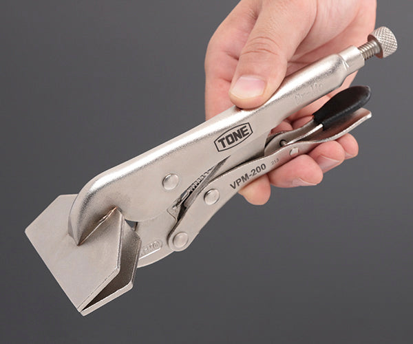 TONE グリッププライヤ 鈑金用194mm (VPM-200)(4953488314274) トネ