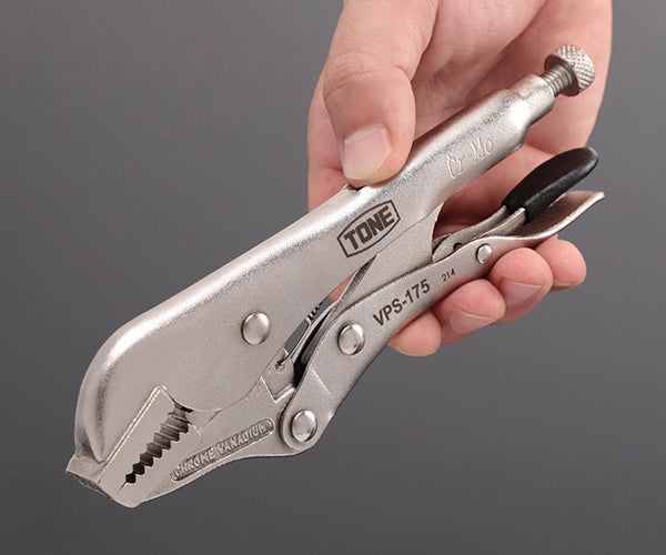TONE グリッププライヤ 直線あご183mm (VPS-175)(4953488314182) トネ