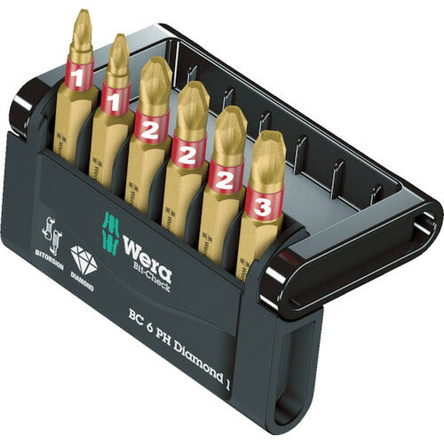 日本正規品 ヴェラ バイトーションダイヤモンドビットチェック 6本 (057415)(4013288180018) ベラ Wera