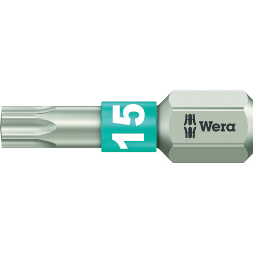 日本正規品 ヴェラ T15x25mm (Torx)ドライバービット(ステンレス) (071033)(4013288111074) ベラ Wera