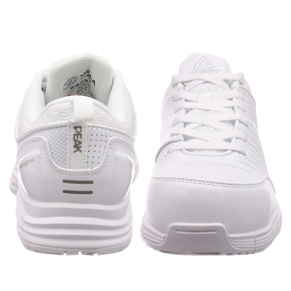 PEAK SAFETY セーフティシューズ WOK-4505 ホワイト・ローズピンク 安全靴 ピーク おしゃれ かっこいい 作業靴 スニーカー 樹脂先芯 耐油 耐滑 ローカット